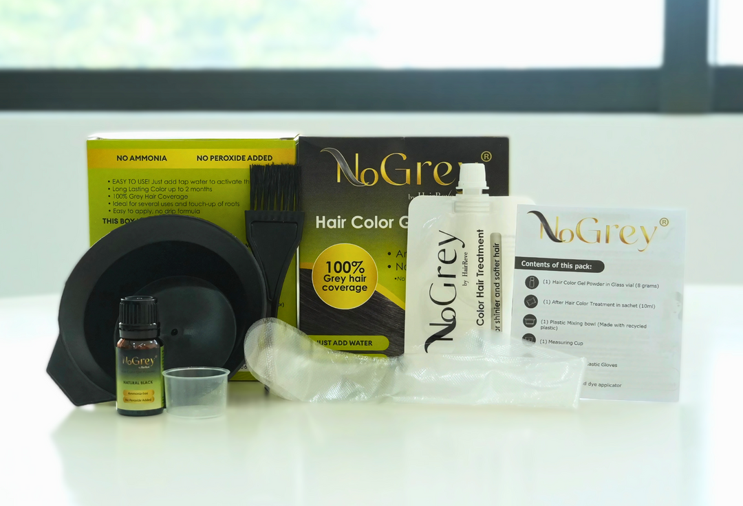 NoGrey HAIR COLOR Gel Powder Twin Pack - Peroxide Free, Ammonia Free