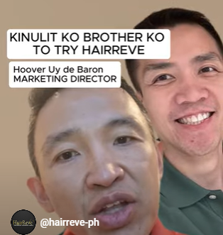 Kinulit ko Brother ko to try HairReve 🎥✨