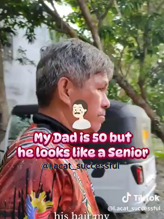 My Dad is 50, but he looks like a senior… not anymore! 👀✨