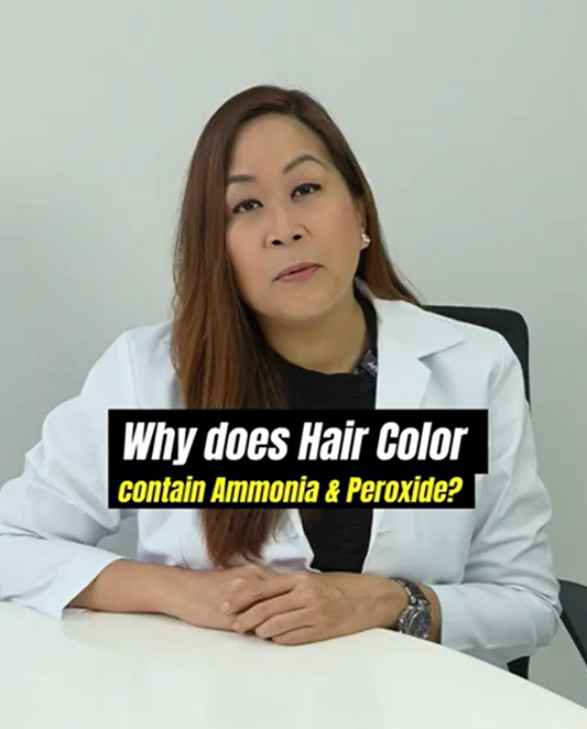 Ever wondered why most hair dyes have ammonia & peroxide? 🤔💨
