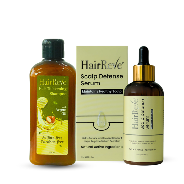 HairReve Sulfate-Free SHAMPOO & SCALP DEFENSE Serum Bundle