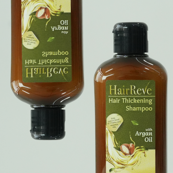 Rayve Shampoo HairReve Hair Thickening Sulfate-Free SHAMPOO with Argan Oil, 8 Herb E