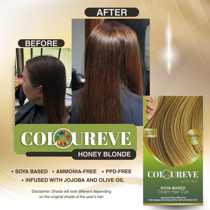 Coloureve HAIR DYE by HairReve - Ammonia Free, PPD Free, Soya Based