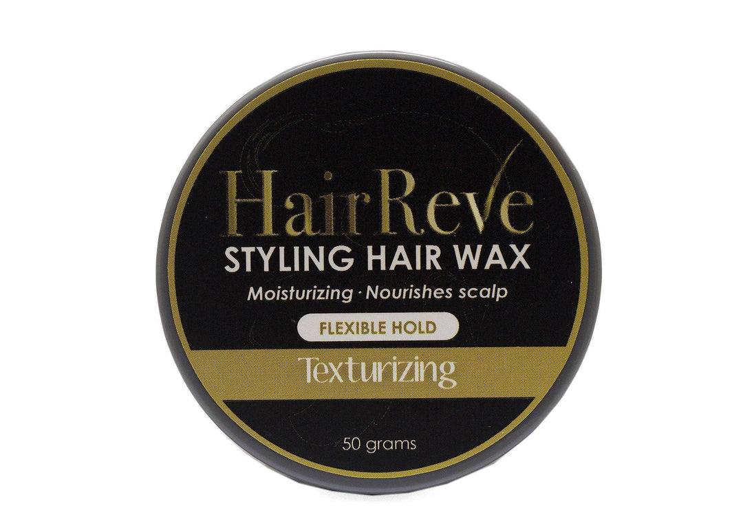 Hairreve Styling Hair Wax - Texturizing Flexible Hold + Hair Brush - Moisturize & Nourish Your Scalp with Style - HairReve