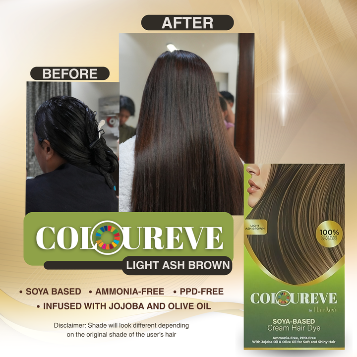 Coloureve HAIR DYE by HairReve - Ammonia Free, PPD Free, Soya Based