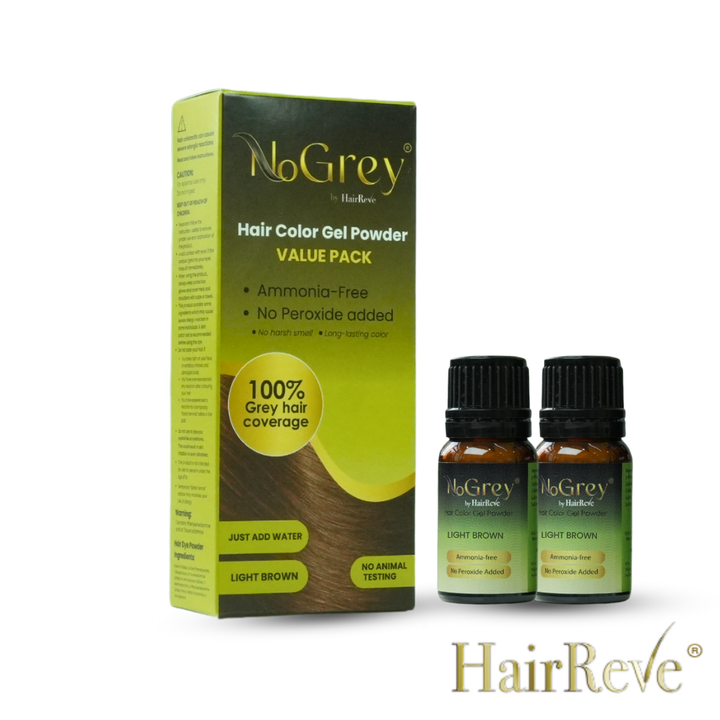NoGrey HAIR COLOR Value Pack - 2 Bottles of Gel Powder Only
