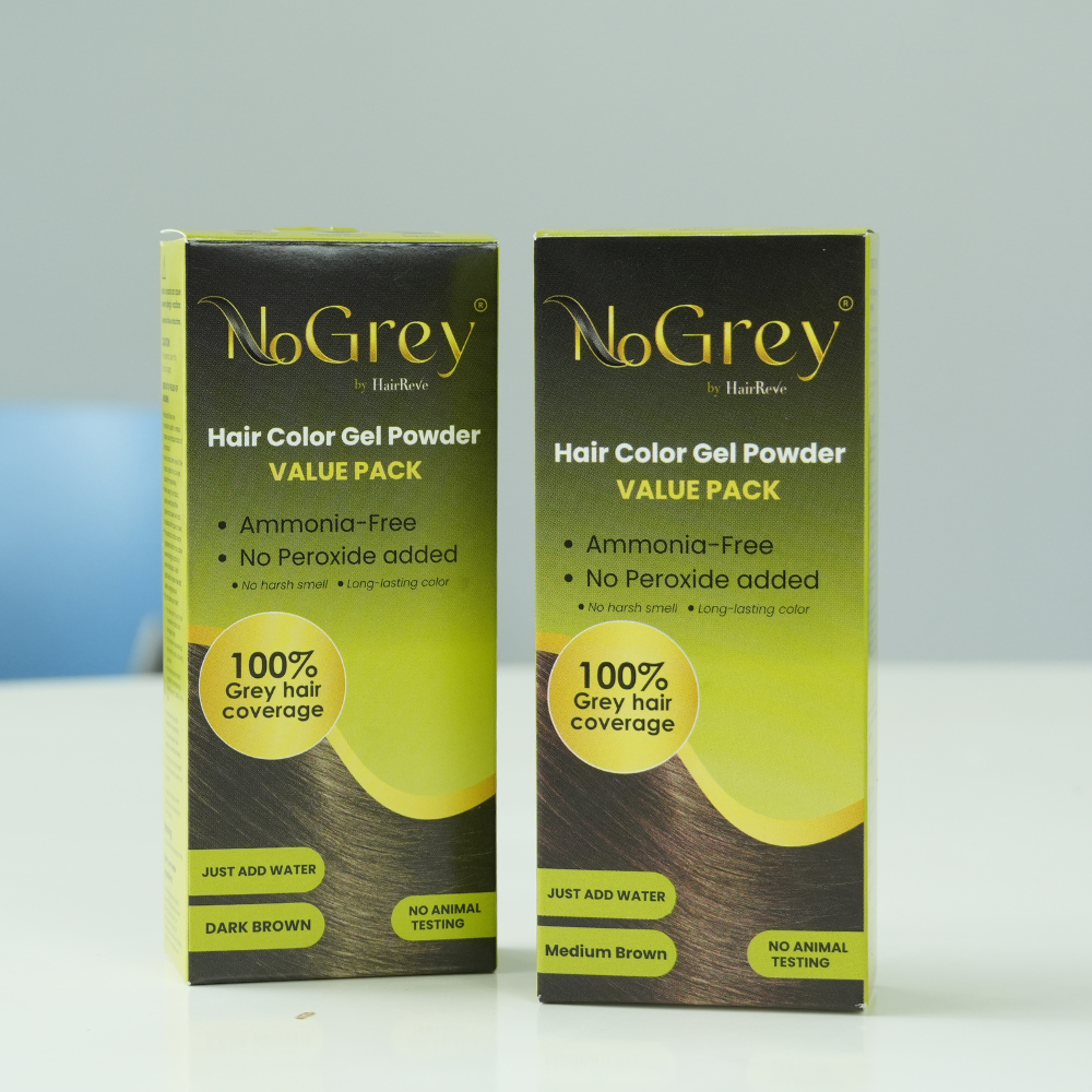 NoGrey HAIR COLOR Value Pack - 2 bottles of gel powder only