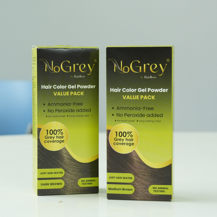NoGrey HAIR COLOR Value Pack - 2 bottles of gel powder only