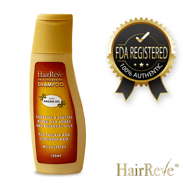 Hairreve Hair Thickening Sulfate-Free Shampoo with Argan Oil, 8 Herb Extracts & Essential Oils - 100ml - HairReve