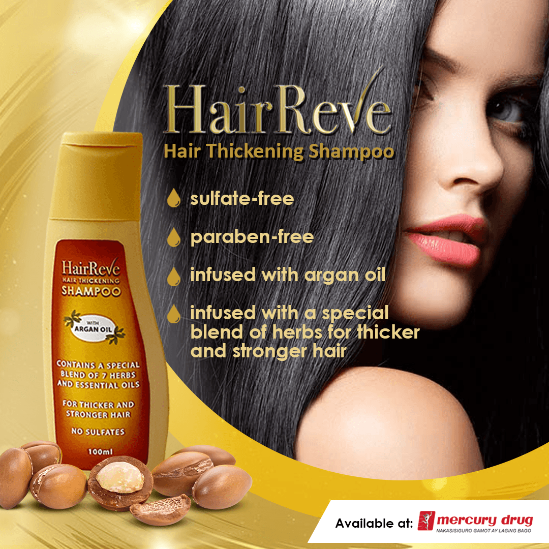 Rayve Shampoo Hairreve Hair Thickening Sulfate-Free Shampoo with Argan Oil, 8 Herb E ...