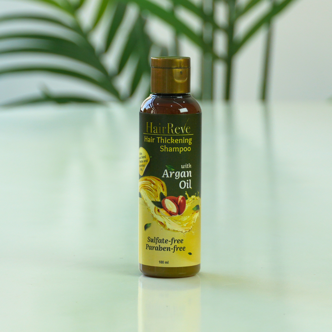 Rayve Shampoo HairReve Hair Thickening Sulfate-Free SHAMPOO with Argan Oil, 8 Herb E