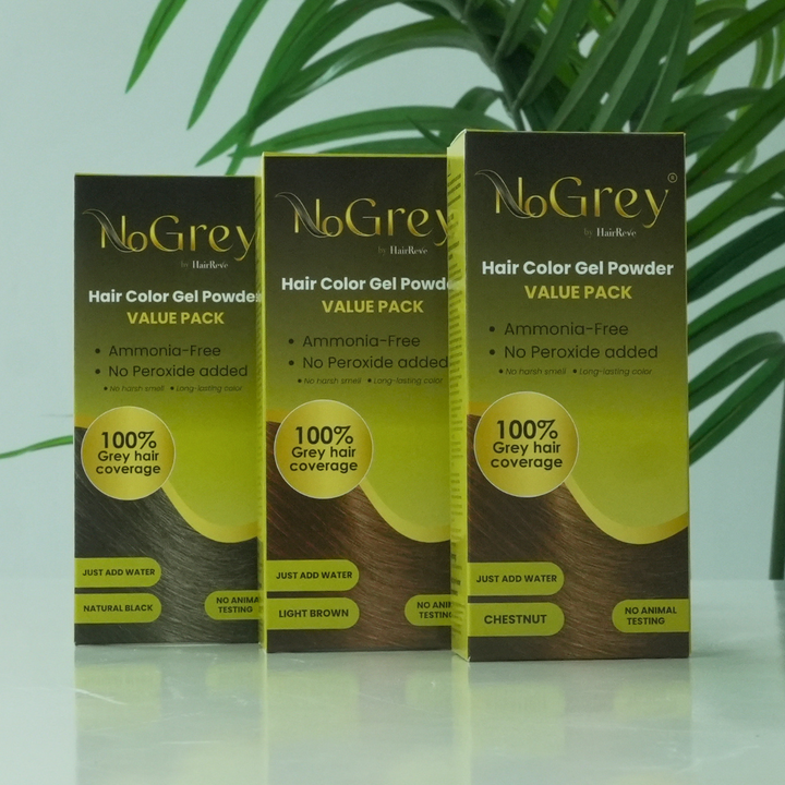 NoGrey HAIR COLOR Value Pack - 2 Bottles of Gel Powder Only