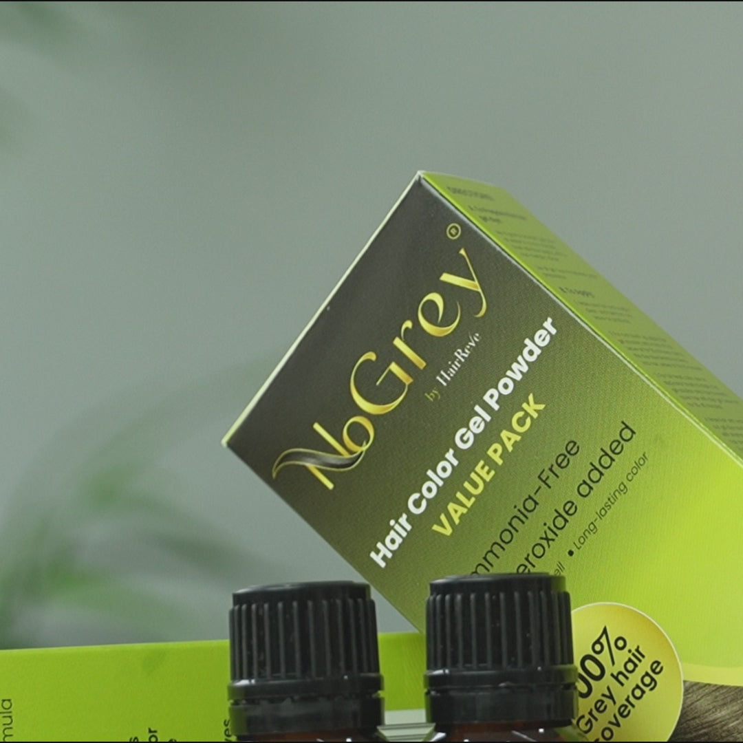 NoGrey HAIR COLOR Value Pack - 2 bottles of gel powder only