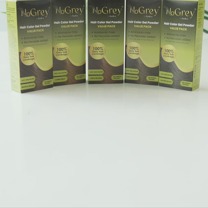 NoGrey HAIR COLOR Value Pack - 2 Bottles of Gel Powder Only