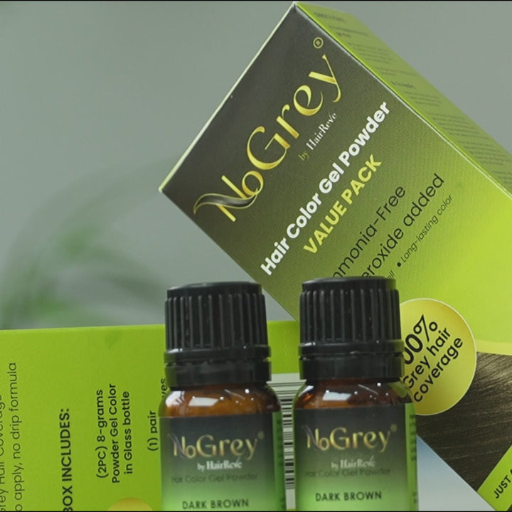 NoGrey HAIR COLOR Value Pack + HairReve  Hair TREATMENT Bundle