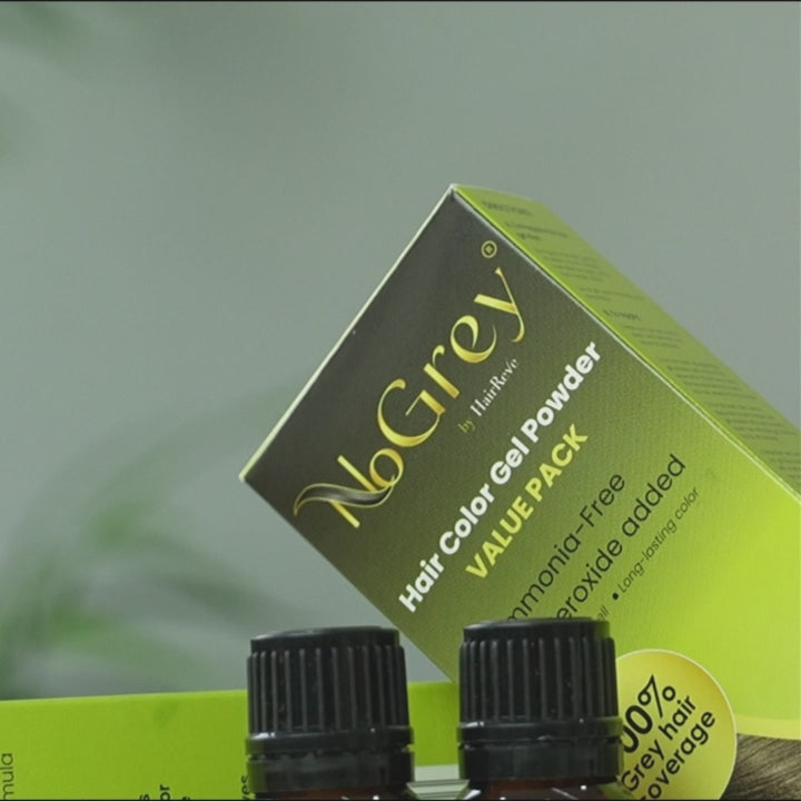 NoGrey HAIR COLOR Value Pack + HairReve  Hair TREATMENT Bundle