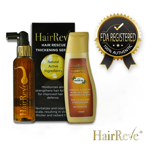 Hairreve Hair Thickening Serum & Sulfate-Free Shampoo Bundle 100ml each