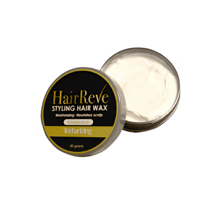 HairReve Styling Hair WAX - Texturizing Flexible Hold (50g) - Moisturize & Nourish Your Scalp
