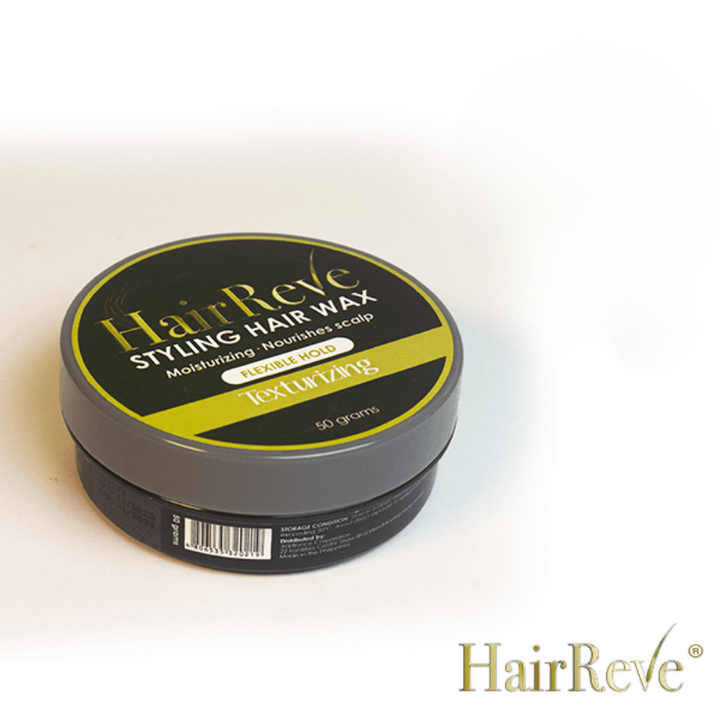 HairReve Styling Hair WAX - Texturizing Flexible Hold (50g) - Moisturize & Nourish Your Scalp