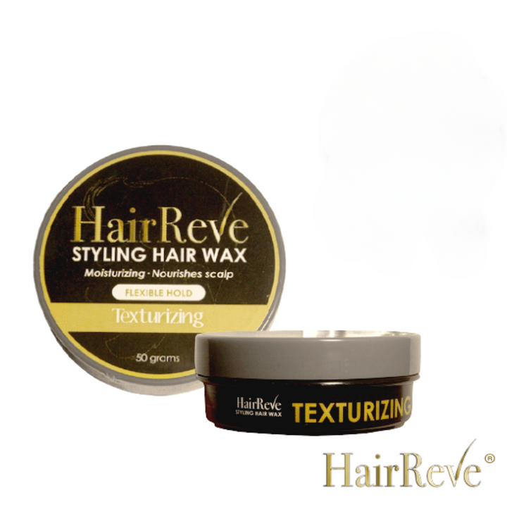 HairReve Styling Hair WAX - Texturizing Flexible Hold (50g) - Moisturize & Nourish Your Scalp