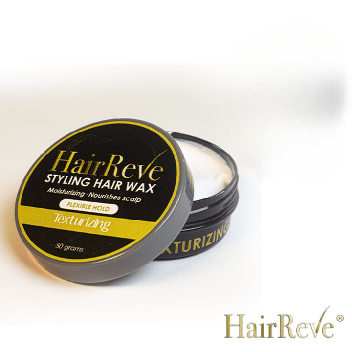HairReve Styling Hair WAX - Texturizing Flexible Hold (50g) - Moisturize & Nourish Your Scalp